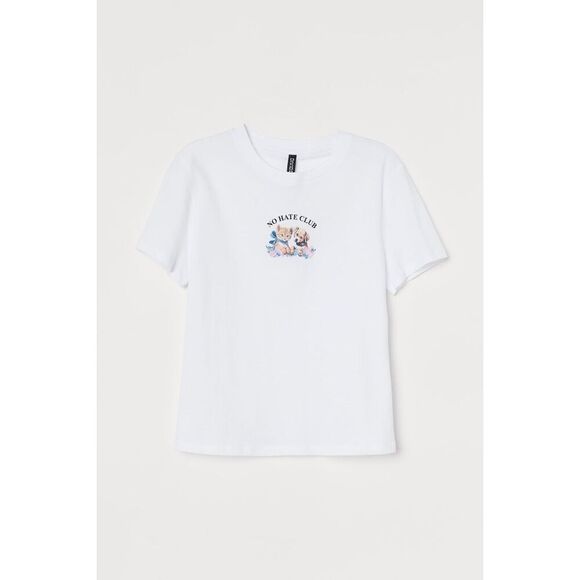 Divided No Hate Club Puppy Kitten Size Small Baby Tee - Picture 1 of 5